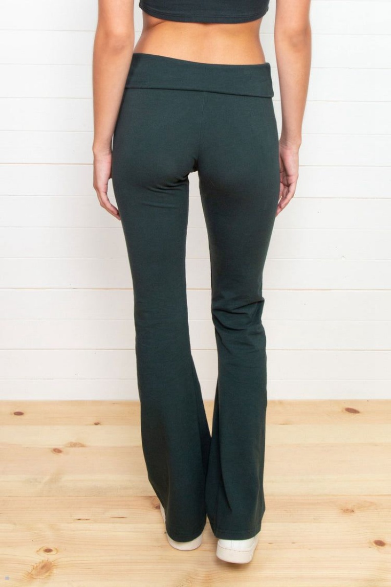 Pantalon Brandy Melville Priscilla Vert Foncé | UWK-71094913